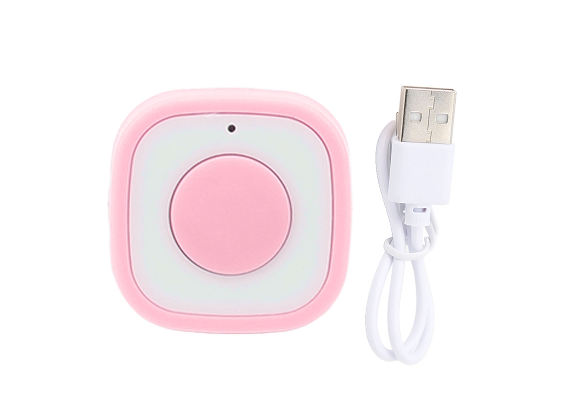 Ring Remote Control Rechargeable Fingertip Bluetooth Button Clicker For Camera Shutter Selfie Button Pink LAXISCREED