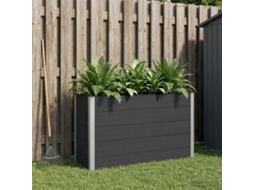 Vidaxl Canteiro De Jardim Elevado Preto 150 X 50 X 91 Cm