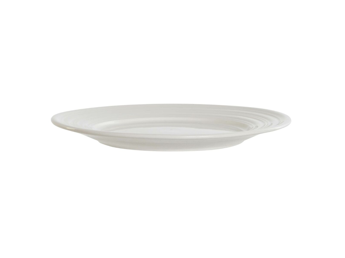 Prato de Jantar DKD HOME DECOR Branco Porcelana 19x19x2 cm