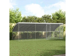 Vidaxl Gaiola Para Galinhas 3 Pcs Prateado 600 X 200 X 200 Cm
