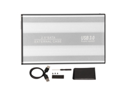 Enclosure De Disco Rígido Externo Prata De 2,5 Polegadas (interface Usb3.0, Porta Serial Sata)