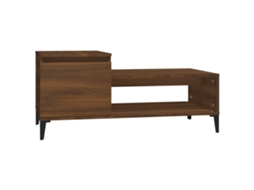 Mesa de Centro Derivados Madeira Carvalho Castanho MAISON EXCLUSIVE (100x50x45 cm)