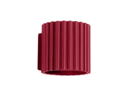 Candeeiro De Parede Aura De Alumínio Borgonha 10x10x12cm Sollux Lighting