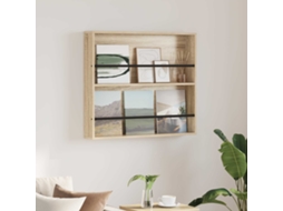 Vidaxl Estante De Revistas Carvalho Sonoma 80 X 12 X 70 Cm