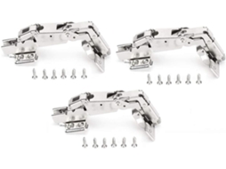 Conjunto De 3 Dobradiças Aço Inoxidável Para Portas Armários,