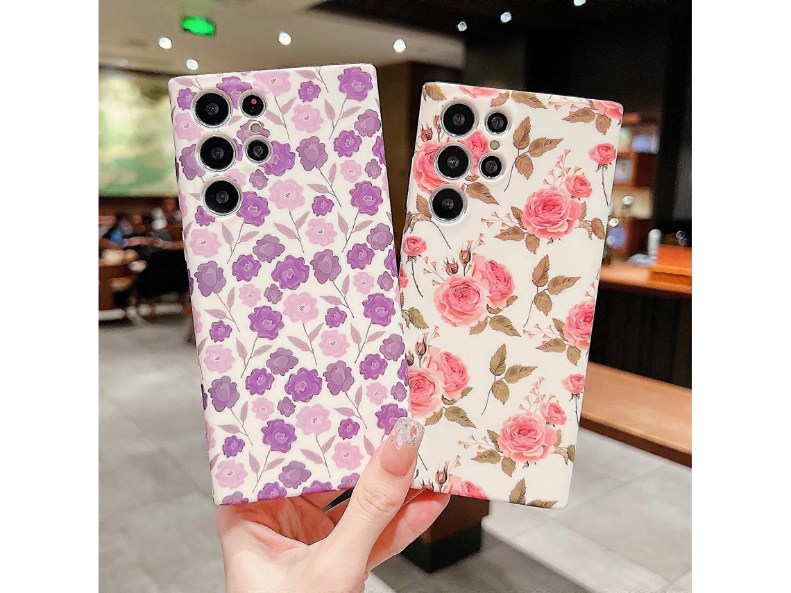 Capa Pequena Com Estampa Floral Para Samsung Galaxy S22 5g