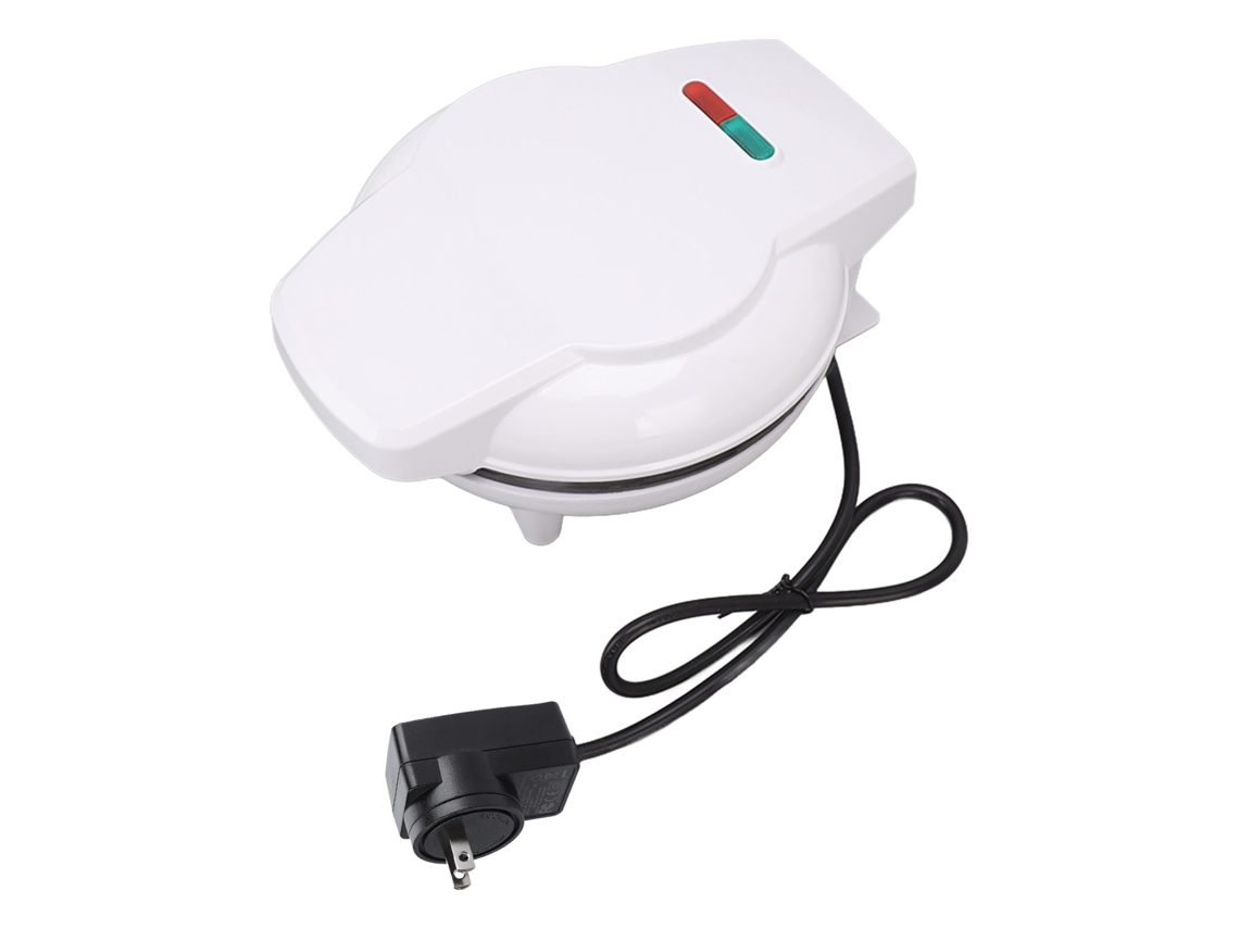 Máquina portátil de donuts 7 buracos 1200w branca com revestimento antiaderente para casa