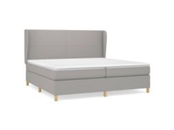 Box Spring Bed, Box Spring Beds Vidaxl Cinzeto Tecido (200 X 200 Cm)