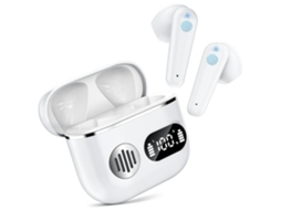 Fones Sem Fio Chronus 150h, Bluetooth IP8 à Prova d'Água com Microfone, Cancelamento de Ruído Preto JIAPEI