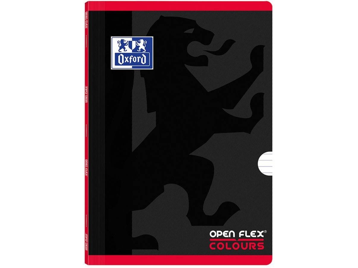 Caderno OXFORD 485214 Preto e Vermelho (A4 - Pautado - 48 Folhas)
