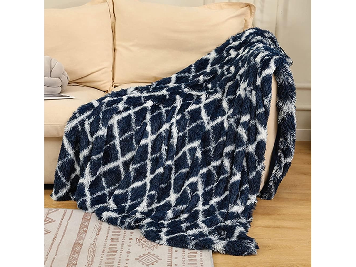 Manta Fansu Crystal Velvet com Estampa Super Macia e Fofa Colcha Lençóis Quentes de Inverno Pele Sintética 80x