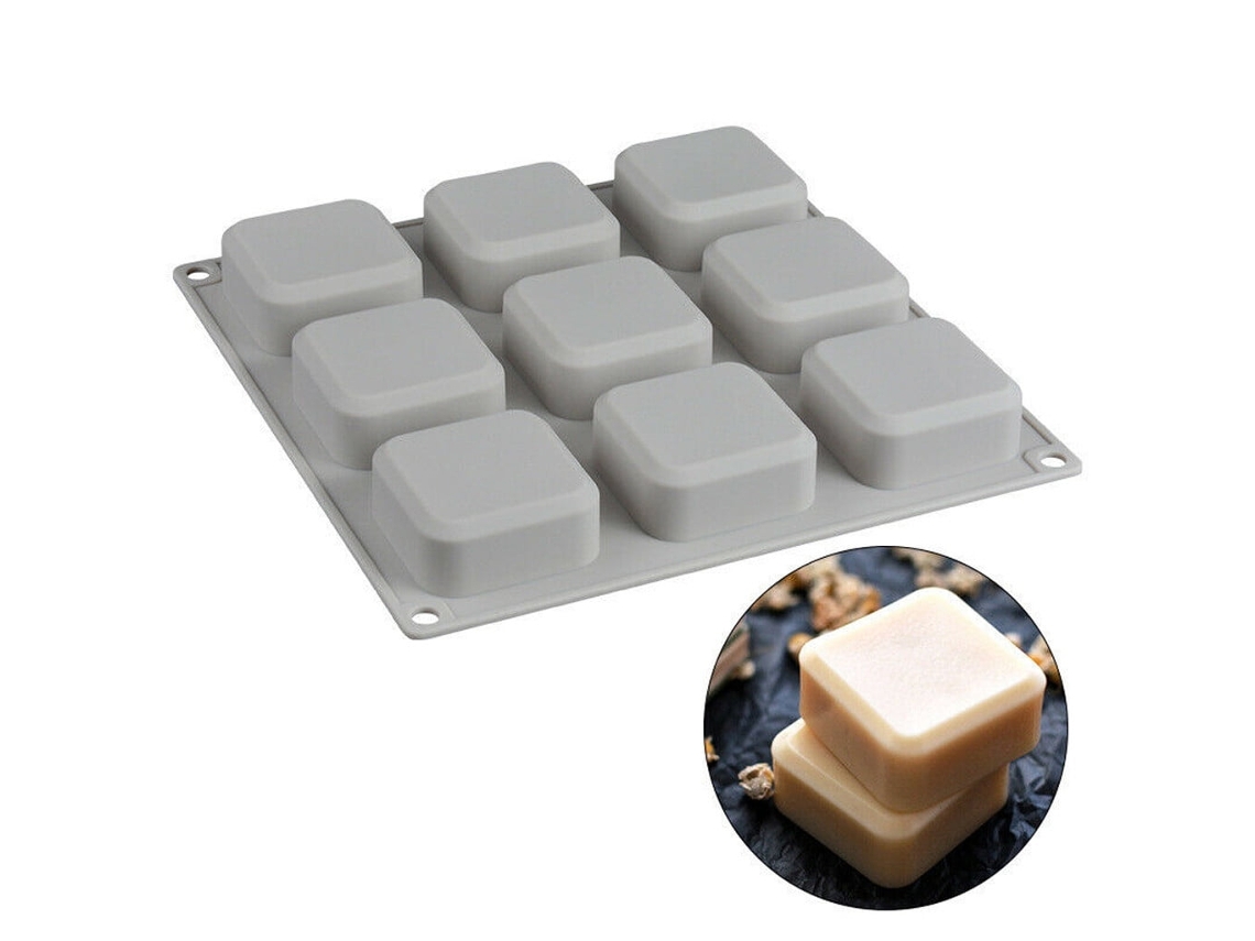 Molde de silicone para sabonete em formato de frutas secas