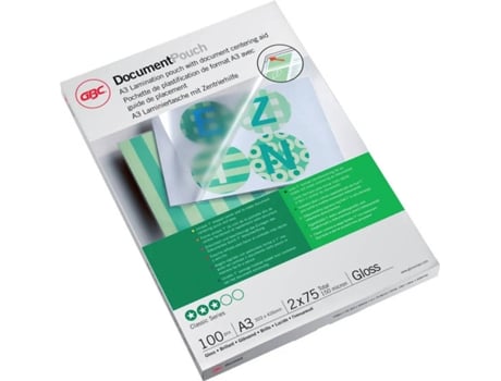 Bolsas de Plastificação GBC 75mic (100 un - A3)