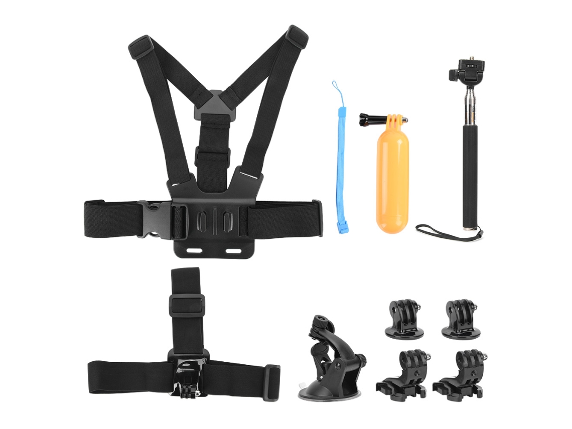 Kit De Acessórios Universal 6 Em 1 Para Câmeras Ação Gopro Hero 7, 5 E 6.-aquaforge