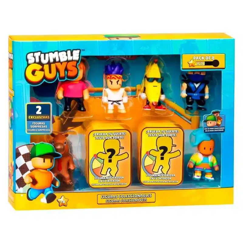 Pack Ocho Figuras Stumble Guys Con Figuras Sorpresas 64112072 Ms.stumbl Bizakmás De 8 Años