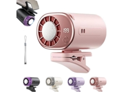 Ventilador De Ar Condicionado Para Carro Com Clipe, Modelo 2026, Com Display Led – Rotação De 360°, 199 Velocidades