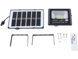 Lâmpada Solar De 30w, Ip67, Alto Brilho, Controle Remoto, Acendimento Automático Ao Anoitecer E Amanhecer, Ampla Área De