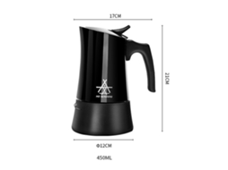Cafeteira Italiana Moka para Camping Aço Inox