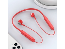 Fones de Ouvido Intra auriculares Magnéticos com Microfone MDUG (vermelho)