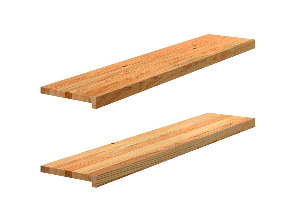 Vidaxl Soleiras Da Janela 2 Pcs 120x30x2 Cm Carvalho Castanho-claro