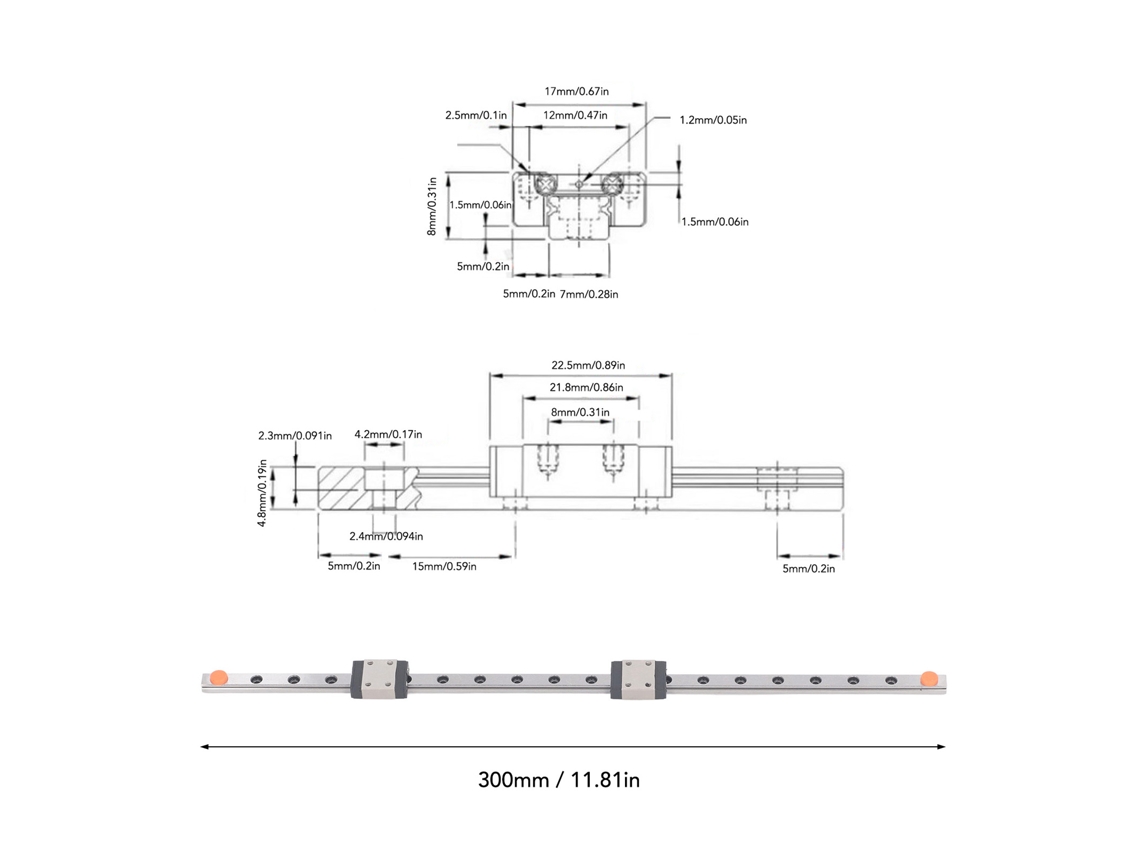 Laxiscreed Mgn7c Guia Linear De Alta Precisão Para Movimento Suave E Preciso Para Máquinas E Indústrias