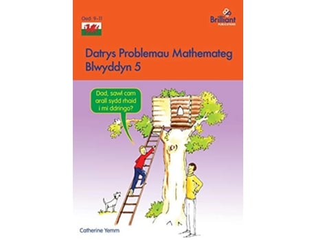 Livro Datrys Problemau Mathemateg Blwyddyn 5 de Catherine Yemm (Galês)