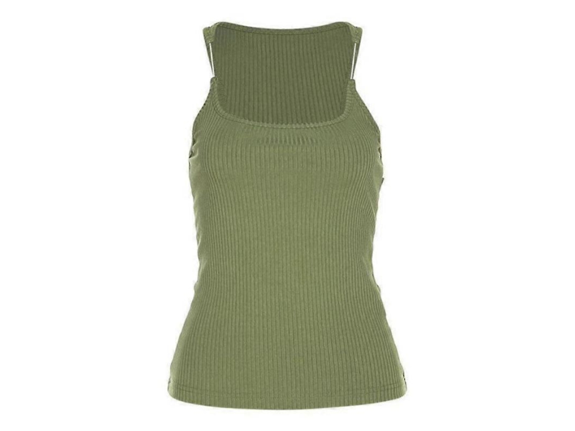 Top Luvette De Alcinha Invisível Com Design De Alcinha Personalizado E Tecido Elástico - Slim Fit Verde