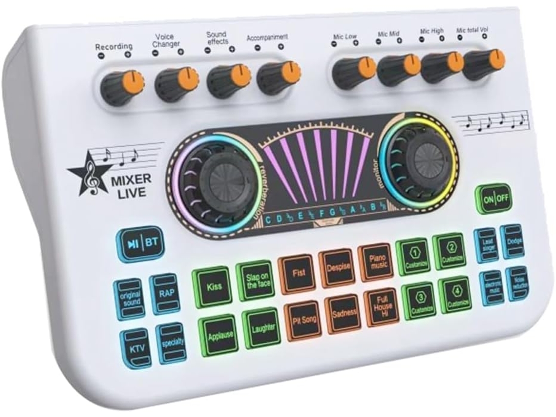 Mixer De Voz Ao Vivo X3, Interface De Áudio, Console, Microfone, Placa De Som