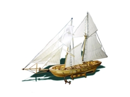 Kit De Montagem De Barco A Vela Em Madeira Vante (melhora Habilidade Prática E Serve Como Decoração)