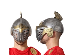 Capacete Cavaleiro Medieval Prateado