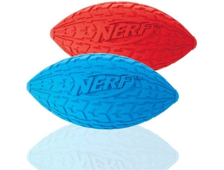 Bola para Cães  Tire Squeak Azul e Vermelho (M- 2 und)