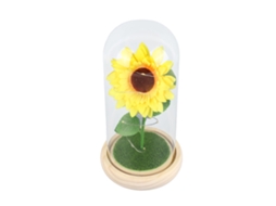 Domingo de Vidro Girassol Artificial Luminoso Led