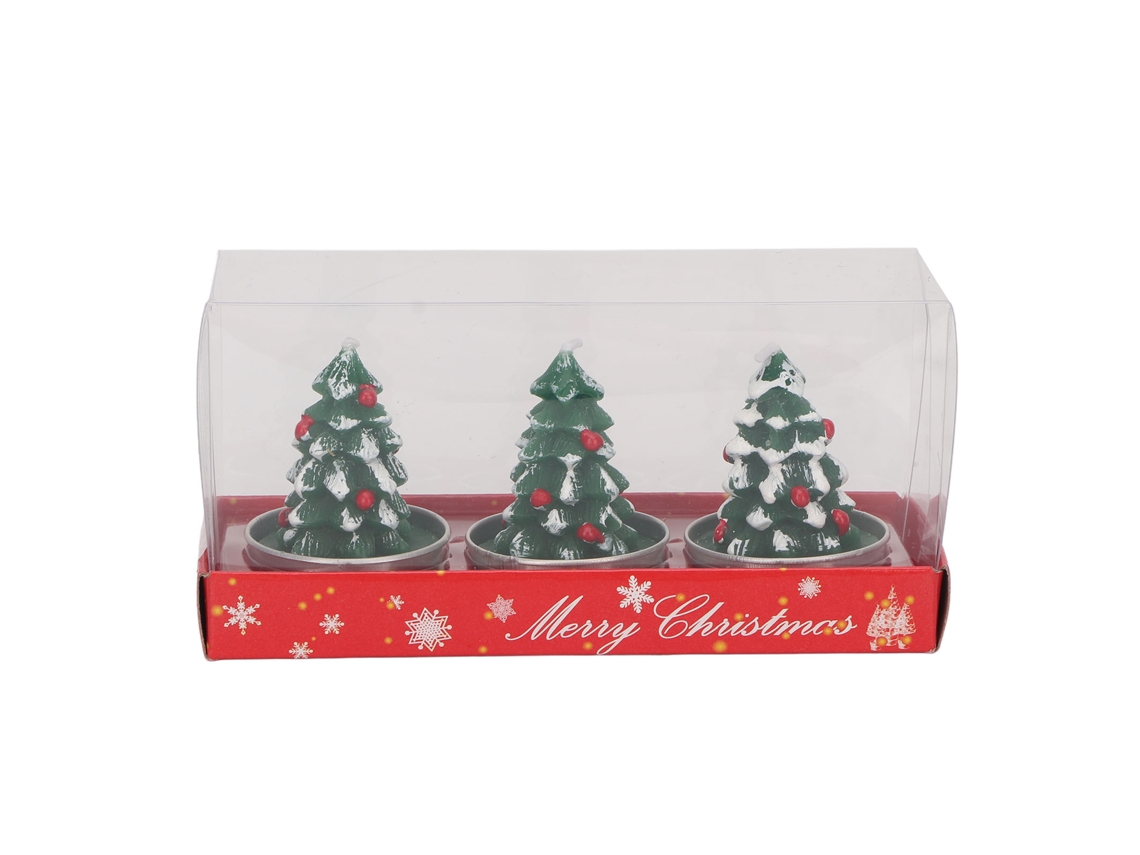 Velas De Tea Em Formato De Árvore De Natal