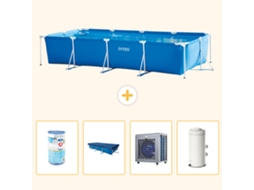 Intex Piscina Com Estrutura Retangular - 450x220x84 Cm - 5-peças S38