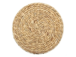 Conjunto De Mesa - Segredo De Gourmet - D35 Cm - Bambu Natural - Redondo - Bege