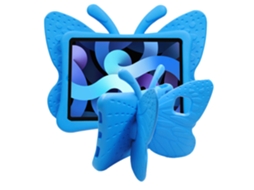 Capa Panoona Para Ipad A16 11'' 2025 (11ª Geração) ,eva Rígido E Antichoque ,suporte Borboleta Azul