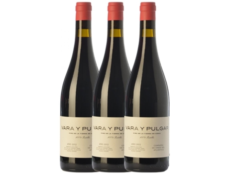 Vinos del Atlántico Vara y Pulgar Tintilla Vino de la Tierra de Cádiz Crianza 75 cl (Caixa de 3 unidades)