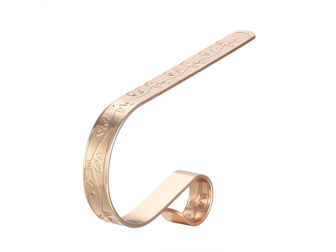 Gancho de Natal em Metal Dourado com Forma S LAXISCREED