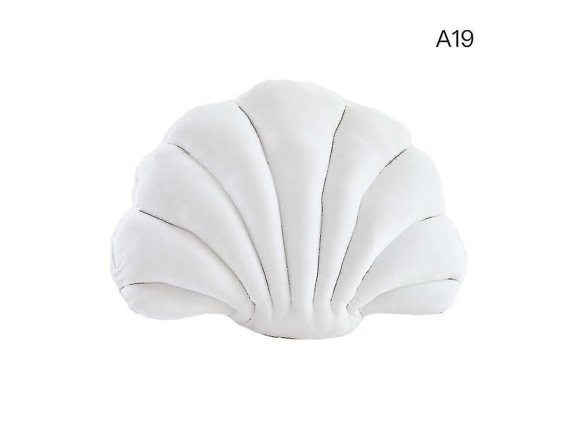 Almofada De Veludo Com Conchas Decorativas Para Cama Ou Sofá