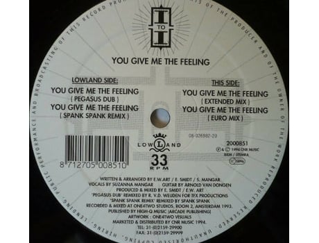 Vinil You Give Me The Feeling Lowland Records