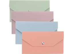Conjunto De 4 Porta-cartões Minimalistas Em Couro Pu Para Mulheres, Com Design Multifuncional E Organização.