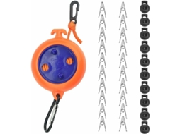 Varal Portátil Lurelia, Retrátil, 10 Laços, 8m, Para Viagem, Para Interior E Exterior, 8 M