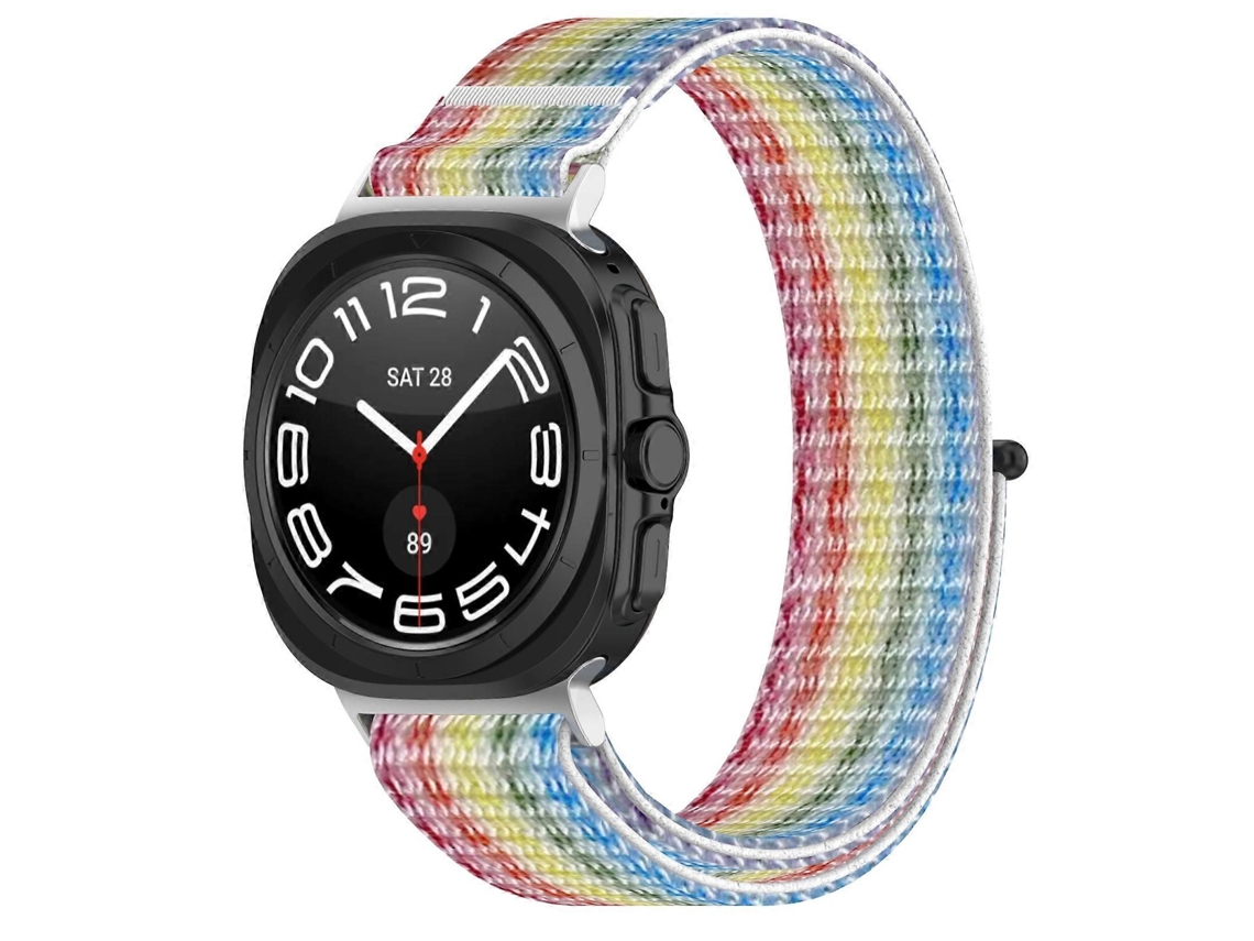 Pulseira De Nylon Com Fecho De Velcro Para Samsung Galaxy Watch Ultra 47mm