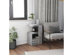 Vidaxl Mesa De Apoio 36x30x56 Cm Contraplacado Cinzento Cimento