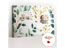 Painel De Cortiça Para Parede Padrão De Folhas E Plantas Para A Sala De Estar Espelharte (60x40 Cm)