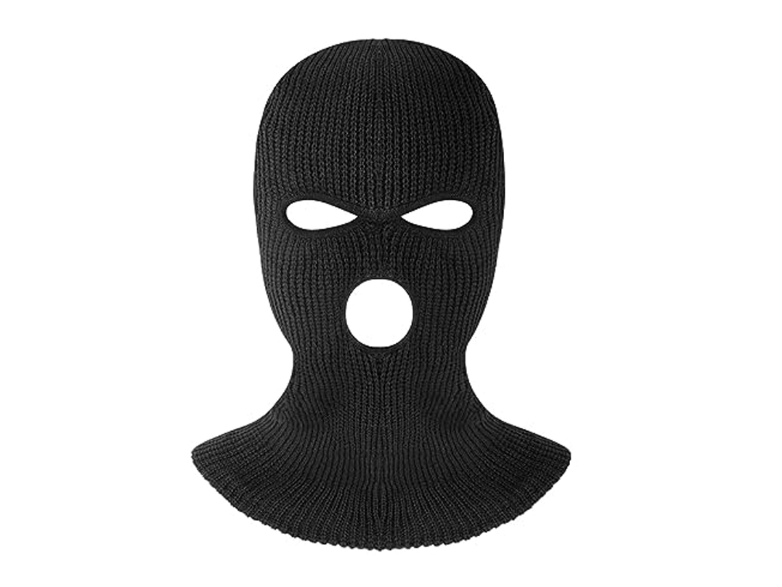 KOFIHETY Balaclava De Malha Inverno Quente Com 3 Furos, Cobertura Facial Completa Para Pescoço, Gorro De Malha Para Esportes Ao Ar Livre