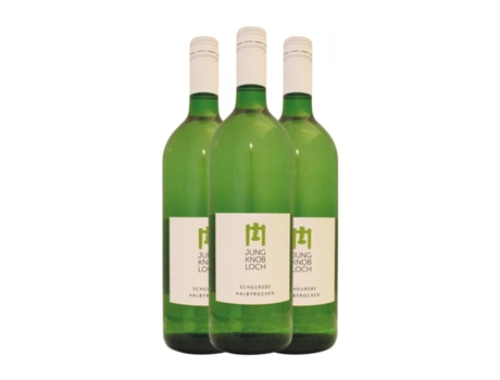 Vinho branco JUNG & KNOBLOCH Scheurebe Semi-seco Semi-doce Rheinhessen (1 L - 3 Unidades)