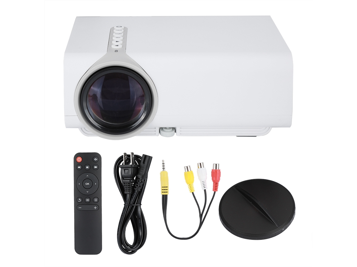 Mini projetor YG520 Full HD 1080p EOOCOO (com controle remoto, sem bateria)