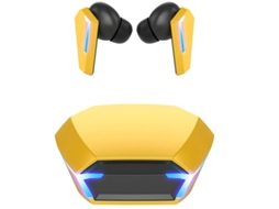 Fones De Ouvido Intra-auriculares Bluetooth 5.2 Baixa Latência Longa Duração À Prova Dágua Ipx7 Bestvite M5 Amarelo