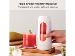 Liquidificador Mini Portátil Sem Fio Usb 300ml, Multifuncional, Bateria Recarregável, Lâminas Aço Inoxidável 304 | S/MARCA